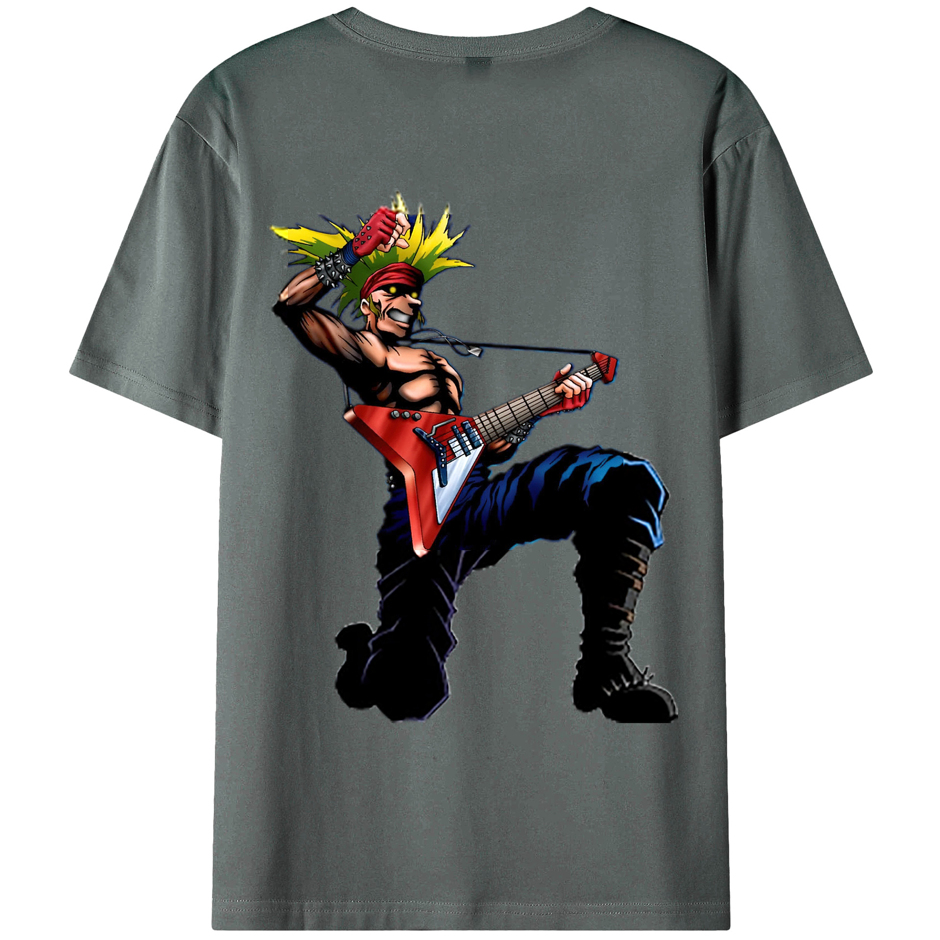 （画像用） 遊☆戯☆王 Yu-Gi-Oh! 綿100％ メンズ半袖Tシャツ（バックプリント） 通気性